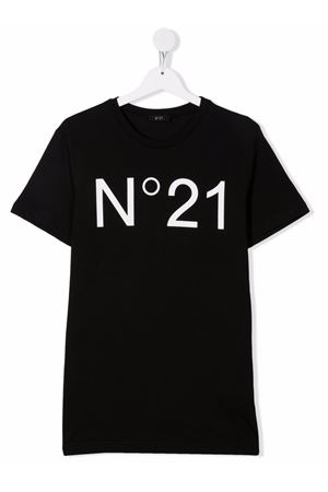 tshirt in cotone nero N°21 KIDS | N21173N01530N900